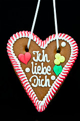 Image showing Oktoberfest Gingerbread Heart