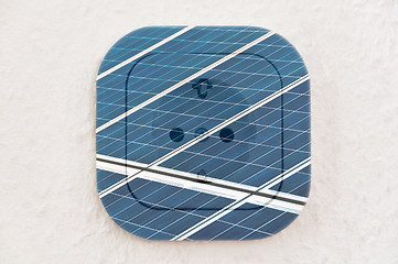 Image showing Conceptual: Solar Panels over Power Outlet