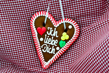 Image showing Oktoberfest Gingerbread Heart