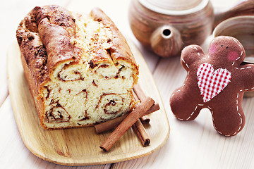 Image showing  cinnamon cake