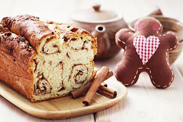 Image showing  cinnamon cake