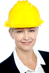 Image showing Closeup shot of contemporary construction engineer