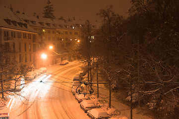 Image showing Snowy street