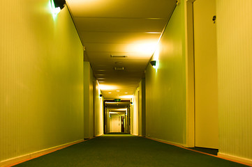 Image showing Modern Hotel Corridor