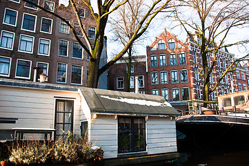 Image showing Amsterdam House Boat