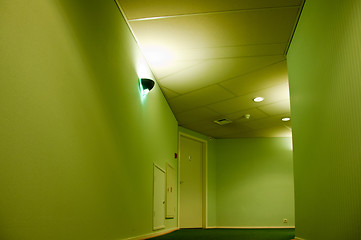 Image showing Modern Hotel Corridor