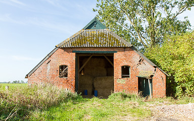 Image showing Old stable collapsed