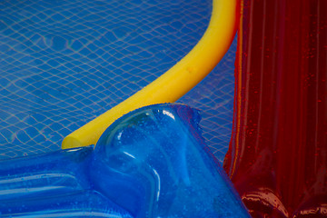 Image showing inflatables on a pool