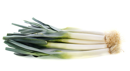 Image showing bunch of leeks