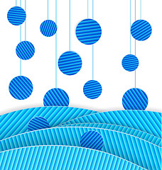 Image showing Abstract blue dots