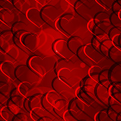 Image showing Sparkling hearts seamless 