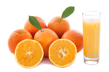 Image showing oranges and orange juice