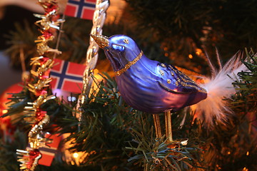 Image showing X-Mas decoration bird