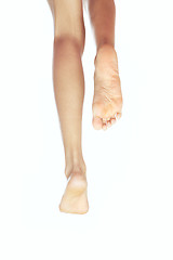 Image showing Shoeless runner
