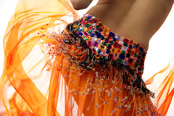 Image showing Orange belly dancer