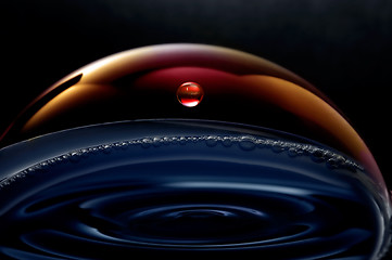 Image showing Liquid planets in the space