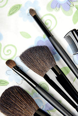 Image showing Five make-up tools