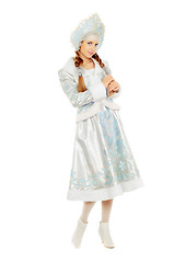 Image showing Happy beautiful Snow Maiden