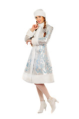 Image showing Happy cute Snow Maiden