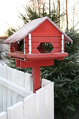 Image showing Bird feedingstation