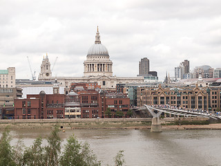 Image showing St Paul Cathedral London