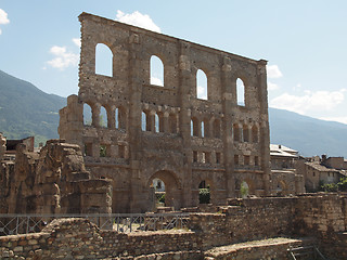 Image showing Roman Theatre Aosta