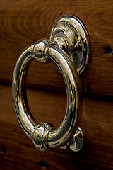 Image showing gold copper knocker