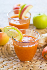 Image showing Carrot with Apple and Ginger juice