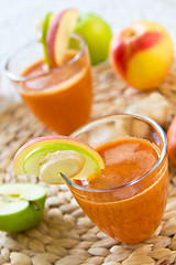 Image showing Carrot with Apple and Ginger juice