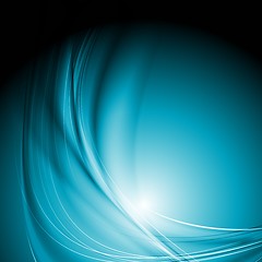 Image showing Abstract blue background