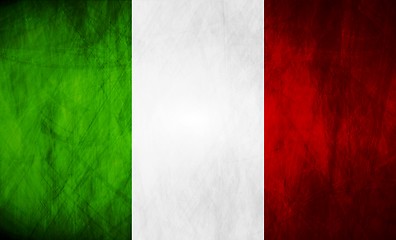 Image showing Italian grunge flag