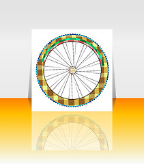 Image showing Bicycle Wheel Symbol