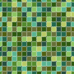 Image showing Simple pattern - color elements with teeth