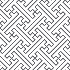 Image showing Ethnic seamless pattern - gray lines