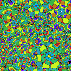 Image showing Rainbow wrapping pattern