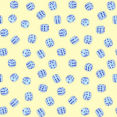 Image showing Dices - seamless pattern