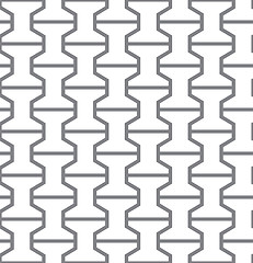 Image showing Simple geometric seamless gray pattern