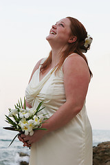 Image showing Joyful bride