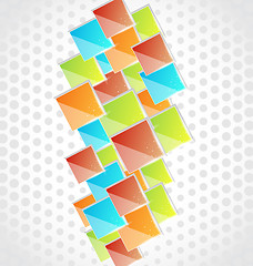 Image showing Abstract creative background with colorful square