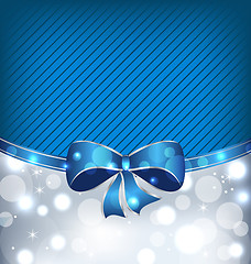 Image showing Christmas glowing background, holiday design elements