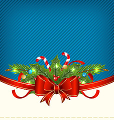 Image showing Christmas holiday packing, ornamental design elements