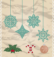 Image showing Set Christmas and New Year elements