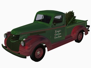 Image showing 1941 Pickup Truck-Christmas Tree Farm