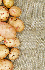 Image showing Frame of Raw Potato