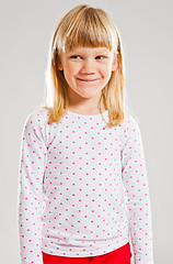 Image showing Happy young girl looking