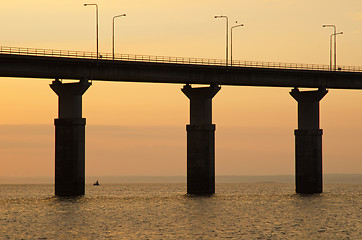 Image showing Bridge silhouette