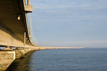 Image showing Low angle bridge