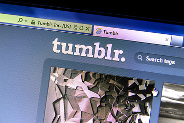 Image showing tumblr website