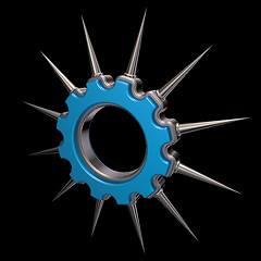 Image showing prickles gear wheel