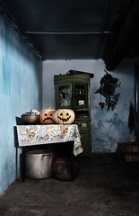 Image showing Halloween pumpkins